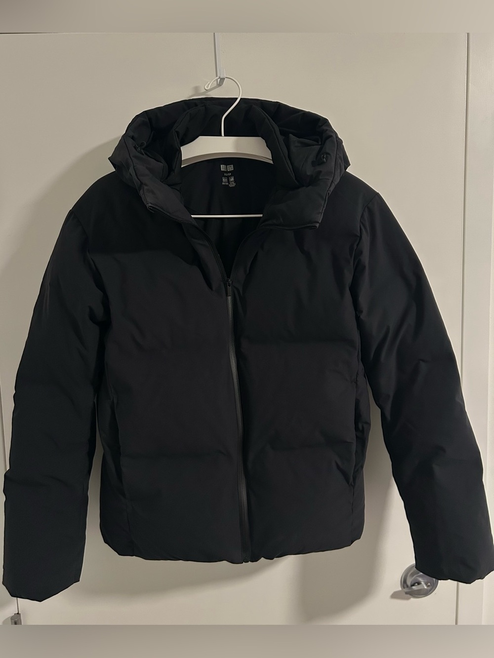 Uniqlo Seamless Black Down Jacket Parka